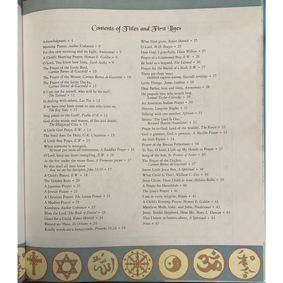 Golden Books Treasury of Prayers from Around the World Eloise and Esther Wilkin - Picture 6 of 7